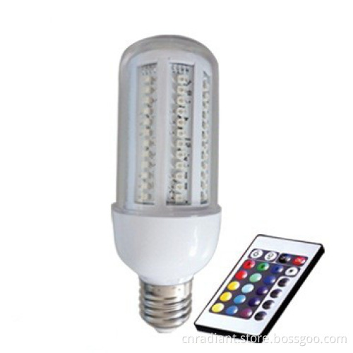 RGB led corn light bulb multi-color and remote control